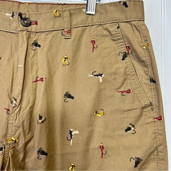 Vintage Eddie Bauer Fly Fishing pattern shorts 35W 100 percent cotton - Picture 2 of 15